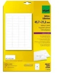 SIGEL abgerundete Adress-Etiketten, 45,7 x 21,2 mm, wei&szlig;, 1200 Etiketten