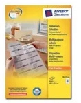 Avery Zweckform Universal - Papier - permanenter Klebstoff - wei&szlig; - 48.5 x 25.4 mm