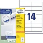 Universal-Etiketten ultragrip 97x37 mm VE=1.400 Etiketten / 100 Bogen wei&szlig;
