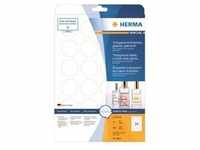 HERMA - Selbstklebend - durchsichtig - 40 mm rund 600 Etikett(en) (25 Bogen x 24)