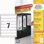 Ordner-Etiketten abl&ouml;sbar 192x38 mm VE=210 St&uuml;ck wei&szlig;