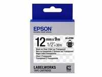 Epson LabelWorks LK-4TBN - Schwarz auf Transparent - Rolle (1,2 cm x 9 m)