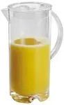 APS Saftkanne mit Deckel, 2,0 Liter, transparent