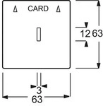 Busch-Jaeger Abdeckung Cardschalter Future Linear Schwarz-Grau, Anthrazit