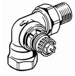 "Danfoss Ventilgeh&auml;use RA-N 15 R 1/2", Winkelausf&uuml;hrung rechts, matt vernickelt"