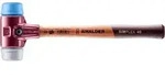 Schonhammer SIMPLEX L.330mm Kopf-&Oslash; 40mm mittelh.HO TPE-soft,blau/TPE-mid,grau