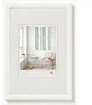 Bilderrahmen Kunststoff Trendstyle wei&szlig; 40x60 cm