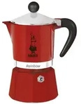 Bialetti Rainbow, 0,27 l, Aluminium, Thermoplast, Rot, 220 mm, 9,5 cm