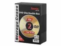 Hama DVD-ROM Slim Double Box - Slim Jewel Case für Speicher-DVD - Kapazität: 2 DVD