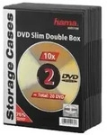 Hama DVD-ROM Slim Double Box - Slim Jewel Case f&uuml;r Speicher-DVD - Kapazit&auml;t: 2 DVD