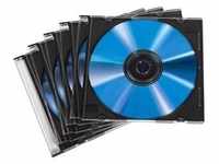 Hama - Slim Jewel Case für Speicher-CD - Kapazität: 1 CD - Schwarz, durchsichtig