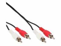 InLine® Cinch Kabel, 2x Cinch, Stecker / Stecker, 2m Kabel Audio / Video 2x...