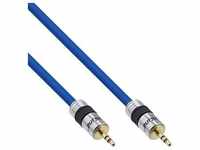 InLine® Klinken-Kabel PREMIUM, 3,5mm Stecker / Stecker, 15m Kabel Klinke zu Premium