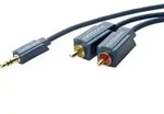 clicktronic 70467 Klinke / Cinch Audio Anschlusskabel [1x Klinkenstecker 3.5 mm - 2x