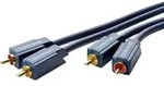 clicktronic 70377 Cinch Audio Anschlusskabel [2x Cinch-Stecker - 2x...