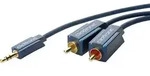 clicktronic 70471 Klinke / Cinch Audio Anschlusskabel [1x Klinkenstecker 3.5 mm - 2x