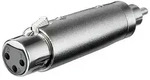 Goobay XLR-Adapter, Cinch-Stecker zu XLR-Buchse - XLR-Buchse (3-Pin) > Cinch-Stecker Goobay XLR-Adapter, Cinch-Stecker zu XLR-Buchse - XLR-Buchse (3-Pin) > Cinch-Stecker