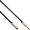 InLine® Slim Audio Kabel Klinke 3,5mm ST/BU, Stereo, 3m zu Slimline