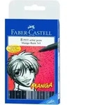 Tuschestift Pitt Artist Pen 8er Etui Spitze: sortiert Farbsortierung: Manga