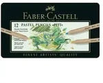 Pastellstift Pitt Pastell 12 Stifte farbig sortiert im Metalletui