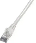 Goobay 50894 RJ45 Netzwerkkabel, Patchkabel CAT 6 S/FTP 30.00 m Grau Flammwidrig, mit