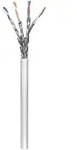 CAT 6 Netzwerkkabel, S/FTP (PiMF), Grau, 100 m - CCA Kupfergemisch, AWG 23/1 (solid),