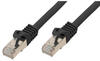ShiverPeaks TP-Patchkabel S/FTP PIMF Rohkabel Cat.7 schwarz 30.0m halogenfrei Kabel