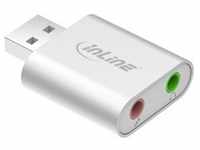 InLine® USB Audio Soundkarte, Aluminium Gehäuse Adapter / Konverter...