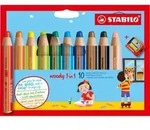 STABILO Multitalentstift woody 3 in 1, 10er Kartonetui