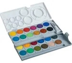 LAMY Deckfarbkasten aquaplus, grau, 24 Farben