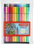 30 STABILO Pen 68 Filzstifte farbsortiert