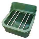 Fohlentrog - Breite 33 cm - H&ouml;he 33,5 cm - Tiefe 28 cm - mit Metallst&auml;be