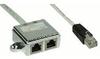 InLine® Cat.5e / ISDN T-Adapter (Port-Doppler) RJ45 Stecker an 2x Buchse, 0,15m