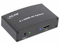 InLine® HDMI Splitter/Verteiler, 2-fach, 4K2K kompatibel Signalsteuerung Audio/Video