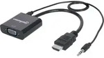 Manhattan 151559 HDMI / Klinke / VGA Adapter [1x HDMI-Stecker - 1x VGA-Buchse,