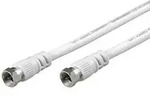 Goobay SAT Anschlusskabel [1x F-Stecker - 1x F-Stecker] 5.00 m 80 dB Wei&szlig;