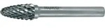 Fr&auml;sstift RBF D.6mm Kopf-L.18mm Schaft-D.6mm HM Blank Verz.KVZ 4 RUKO