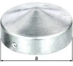 Pfostenkappe D.100mm rd.flache Form TZN GAH