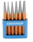 GEDORE Durchtreiber-Satz, 6-teilig, Splinttreiber-Set im PVC-Halter, geh&auml;rtet,