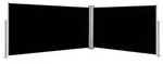 vidaXL Seitenmarkise Ausziehbar Schwarz 160&times;600 cm