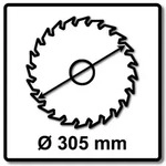 Makita MAKBLADE Kreiss&auml;geblatt f&uuml;r Holz 305 x 2,3 x 30 mm 32 Z&auml;hne ( B-32742 )