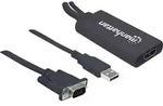 Manhattan AV Konverter 152426 [VGA, USB 2.0 - HDMI]