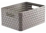 Rotho 111-6907422 COUNTRY Aufbewahrungskorb A5+ 11 Liter, 32,8 x 23,8 x 16 cm,