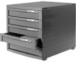 HAN Schubladenbox CONTUR 1505-191 Dunkelgrau DIN A4, DIN B4, DIN C4 Anzahl der