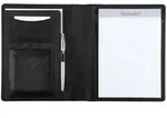"Alassio Schreibmappe "BORMIO", A5, Nappa-Leder, schwarz"
