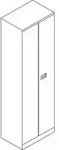 Bisley Fl&uuml;gelt&uuml;renschrank Universal, 4 Fachb&ouml;den, 5 OH, B 600 mm, Farbe verkehrs