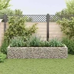 vidaXL Gabionen-Hochbeet Stahl 270&times;90&times;50 cm