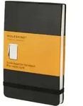 Notizblock Reporter P A6 9x14cm liniert Hardcover schwarz