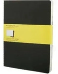 Notizheft Cahier XL 19x25cm VE=3 St&uuml;ck kariert schwarz