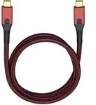 Oehlbach USB-Kabel USB 3.2 Gen1 USB-C&reg; Stecker, USB-C&reg; Stecker 1.00 m Rot/Schwarz